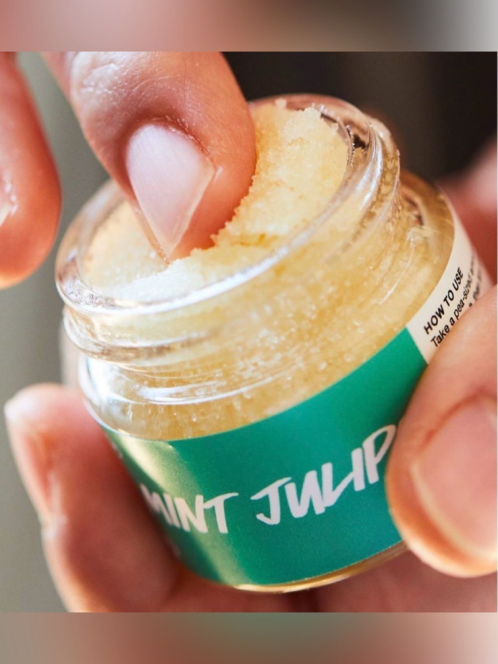 LUSH MINT JULIPS LIP SCRUB BRAND NEW MINT CHOCOLATE SCENT 0.3 oz
